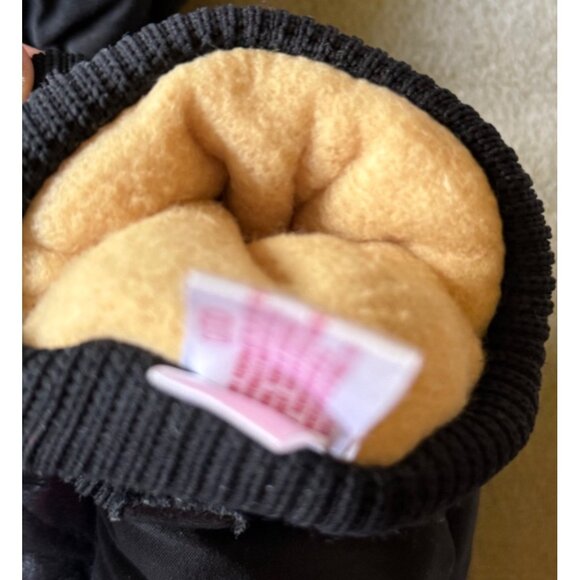 womens vintage Saranac ski winter mittens size‎ L large snow black - Picture 4 of 5